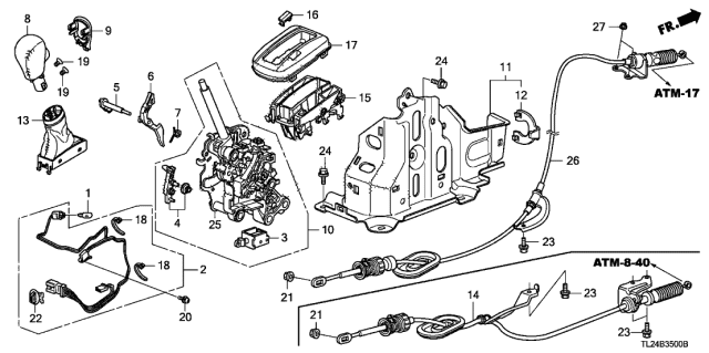 2009 Acura TSX  Holder, Wire Diagram for 54202TA0A51