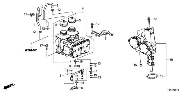 2018 Acura NSX  Tube A, Oil Return Diagram for 2132158HA00