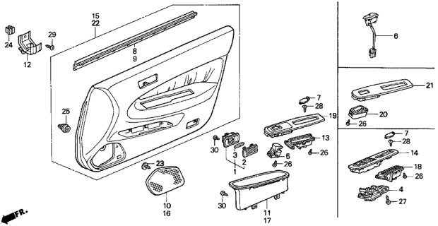 1997 Acura TL Screw, Tapping (3X20) Diagram for 9390132520