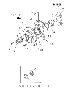 1998 Acura SLX  Bearing, Front Hub Axle (Outer) Diagram for 8942270410