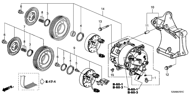 2019 Acura MDX  C-Ring, Coil Diagram for 38813RPYA11