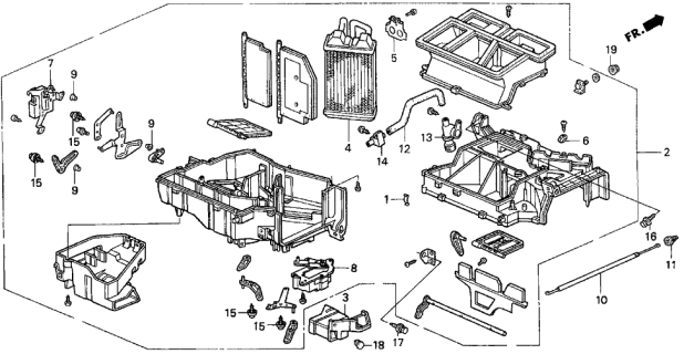 1999 Acura CL  Clamp, Core Diagram for 79117SV4A01