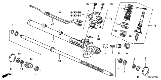 2008 Acura TL  Housing, Valve Diagram for 53645SEPA53