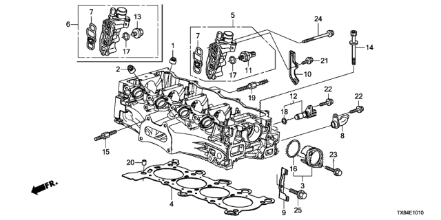 2014 Acura ILX Joint, EGR Diagram for 17147RNAA00