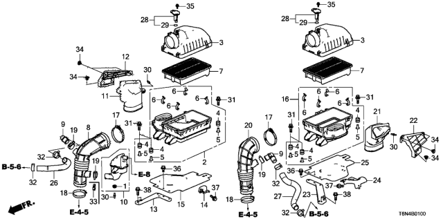 2019 Acura NSX  Stay, Driver Side Air Cleaner (B) Diagram for 1736258GA00