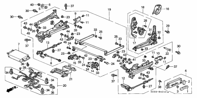 2000 Acura RL  Washer A Diagram for 90519SZ3004