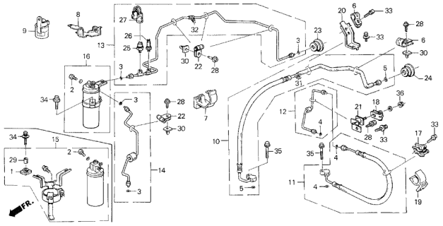 1987 Acura Legend  Grommet, Screw (6MM) Diagram for 91619SA5000
