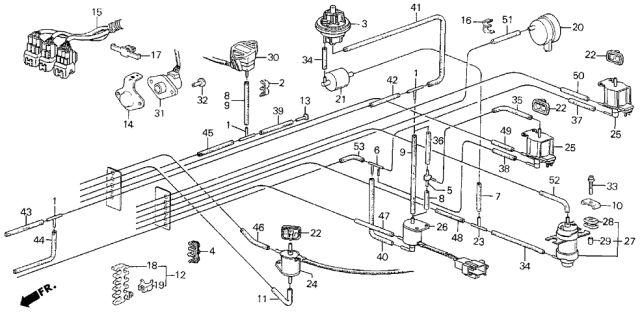 1987 Acura Legend Plug, Sealing Diagram for 36034PM6901