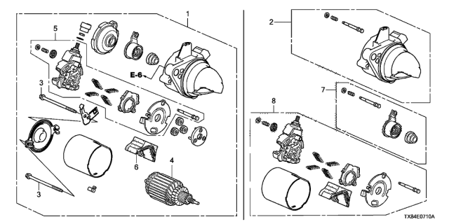 2013 Acura ILX Hybrid  Holder Set, Brush Diagram for 31210RBJJ02