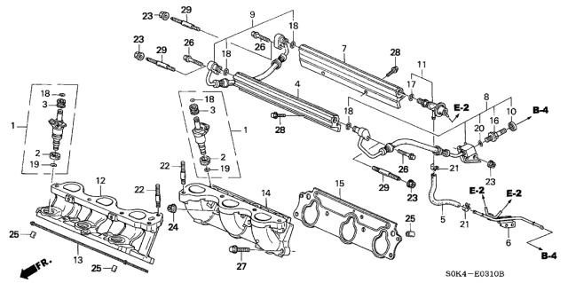 1999 Acura TL Bolt, Stud (6X32) Diagram for 90041PCA000