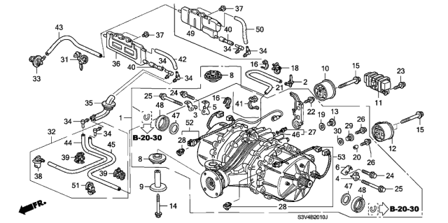 2006 Acura MDX  Stay C, Rear Differential Cable Diagram for 48323PVH000