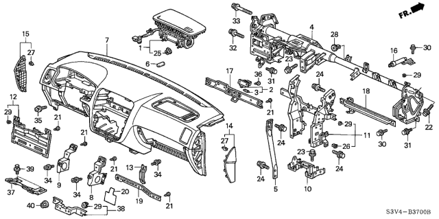 2004 Acura MDX Bolt-Washer (5X10) Diagram for 934010501008