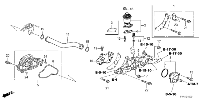 2022 Acura MDX  Pipe Complete, Connect Diagram for 195055J2A00