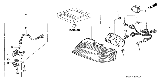 2003 Acura TL Gasket, Base Diagram for 33503S0KA01