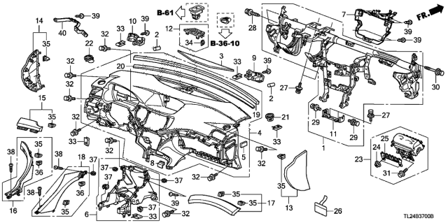 2011 Acura TSX  Bolt, Flange (6X20) (Adhesive) Diagram for 90134SFAN81