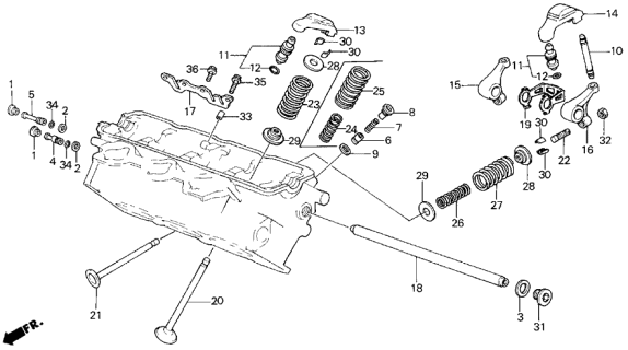 1987 Acura Legend  Bolt, Sealing (18MM) Diagram for 12247PH7000