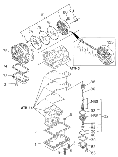 1998 Acura SLX Support Assembly, Center Diagram for 8960412820