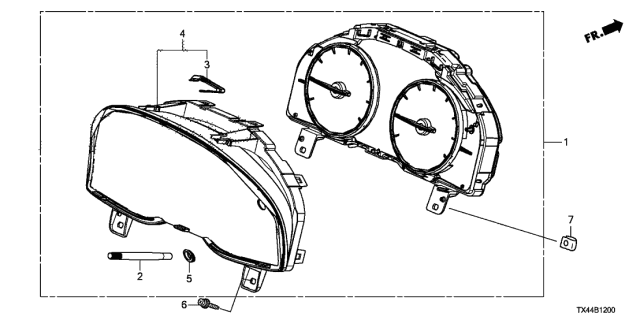 2015 Acura RDX  Clip Diagram for 78120TX4901
