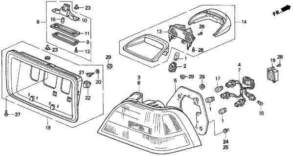 1996 Acura TL Socket, Driver Side Diagram for 33552SW5A01