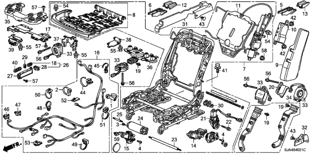 2012 Acura RL  Clip, Wire Harness (32.5MM) Diagram for 91559ST5901