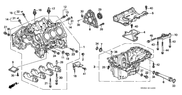 2003 Acura RL  Bolt, Hex. (6X12) Diagram for 92101060120H