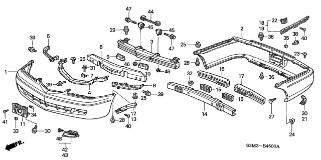 2003 Acura CL  Bolt, Tailgate Lock Diagram for 90107S2G003