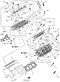 1996 Acura SLX Nut Exhaust Pipe Diagram for 8970961921
