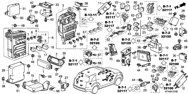 2010 Acura MDX  Door Unit, Driver Diagram for 38860STXA01