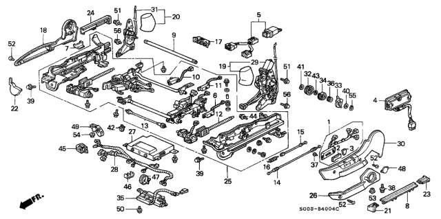 1990 Acura Legend  Bolt-Washer (10X25) Diagram for 934021002508