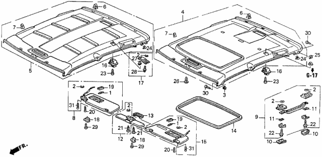 1991 Acura Legend Screw, Flat (5X20) Diagram for 90131SP0003