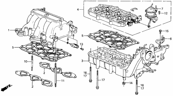 1988 Acura Legend  Screw, Pan (5X14) Diagram for 93500050140A
