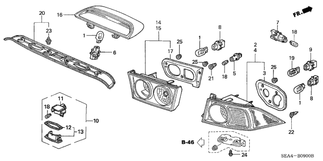 2007 Acura TSX Socket (T10) Diagram for 33513S84A01