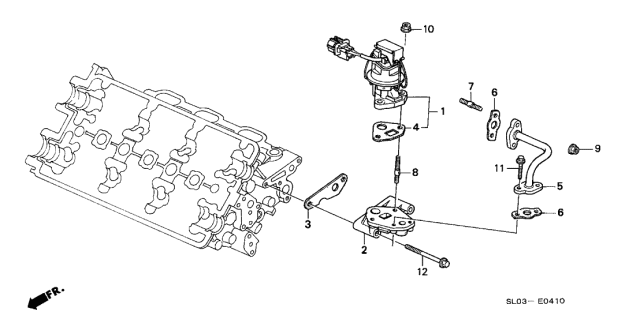 2024 Acura Integra Passage, EGR Diagram for 18712PR7A00