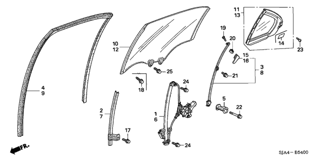 2005 Acura RL  Screw, Pan (5X8) Diagram for 93500050084J