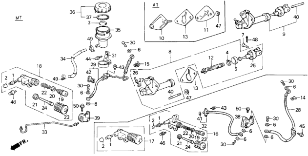 1987 Acura Legend Bolt-Washer (8X16) Diagram for 934130801608