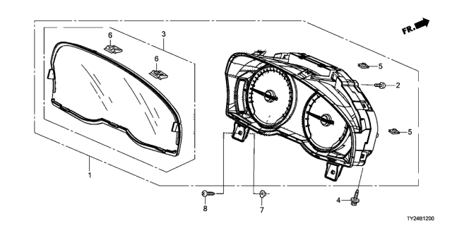 2018 Acura RLX  Screw, Tapping (3X12) Diagram for 78117S6M901