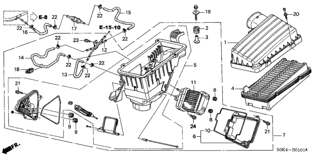 1999 Acura TL  Bolt-Washer (5X16) Diagram for 934030501608