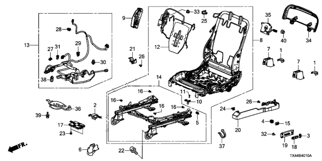 2016 Acura RDX  Cover, Driver Side Rail (Upper) (Inner) (Sandstorm) Diagram for 81679SLGH81ZH