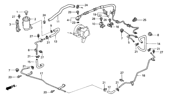 1997 Acura CL Tank, Power Steering Oil Diagram for 53701SV4003