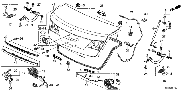 2018 Acura RLX  Bolt, Flange (8X16) Diagram for 963000801608