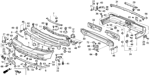 1992 Acura Legend  Screw, Tapping (5X14) (P0) Diagram for 93913153J0
