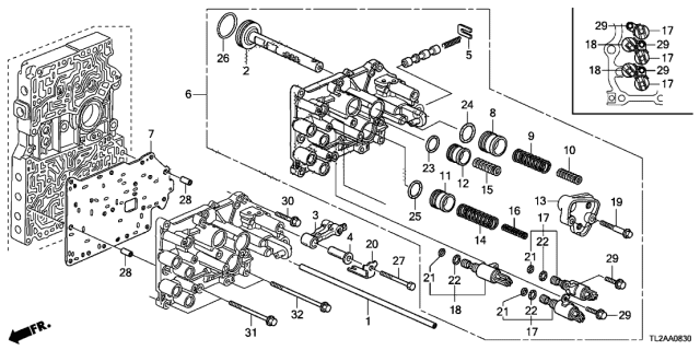 2014 Acura TSX  Pipe (8X220) Diagram for 22748P24J00