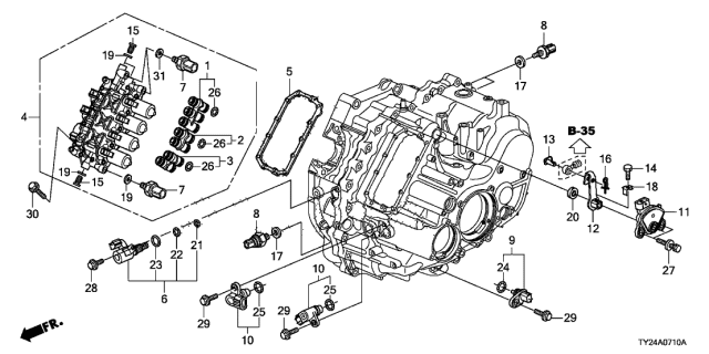 2017 Acura RLX Pin, Lock (8MM) Diagram for 90175SELT81