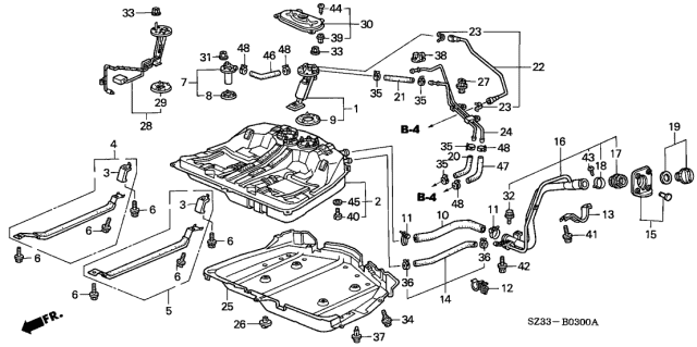 1997 Acura RL  Bolt-Washer (6X32) Diagram for 90161SP0000