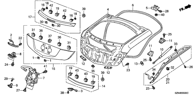 2010 Acura ZDX  Bolt-Washer (6X12) Diagram for 90102TA0900