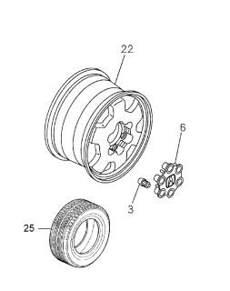 1999 Acura SLX  Disk, Aluminum Wheel (P245/70R16) Diagram for 8971639750