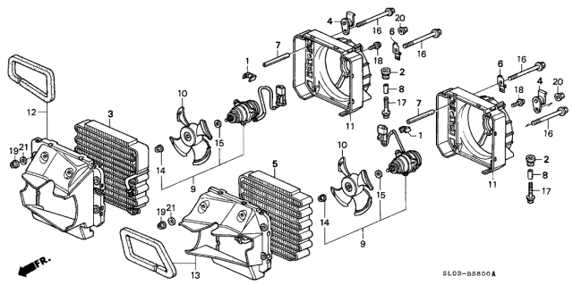 1995 Acura NSX Nut, Hex. (5MM) (Mitsuba) Diagram for 90041PG6004