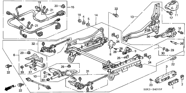 1999 Acura TL  Screw A Diagram for 90133S0K003