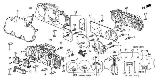 2000 Acura RL  Screw-Washer (3X17) Diagram for 78121SZ3901