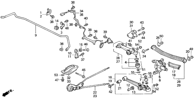 1994 Acura Legend  Bush A, Rear Arm (Lower) (Yamashita) Diagram for 52365SP0004